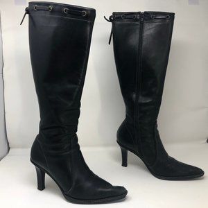 COPY - Coach Bella Knee High Black Waxy Calf Leather Boot